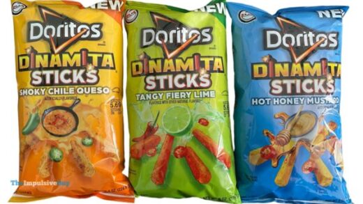 REVIEW: Doritos Dinamita Sticks (Smoky Chile Queso, Tangy Fiery Lime, and Hot Honey Mustard) - The Impulsive Buy