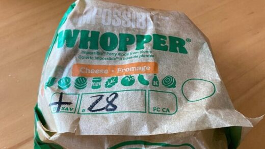 Impossible Whopper in wrapper