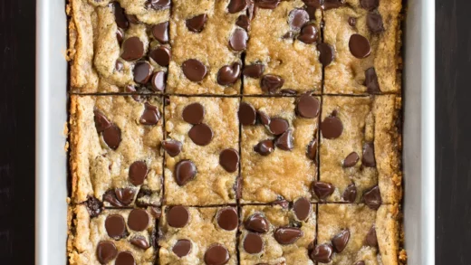 Chocolate Chip Tahini Bars Recipe