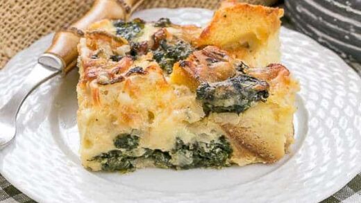 Gruyere Spinach Strata - Tasty Brunch Casserole