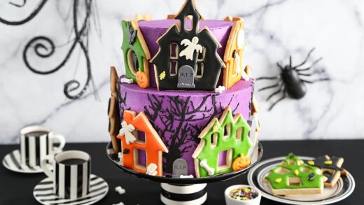 Haunted Village Cake