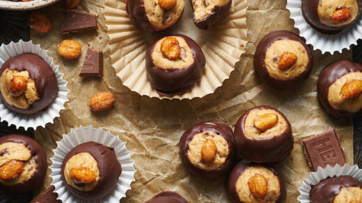 Toffee Crunch Peanut Butter Buckeyes