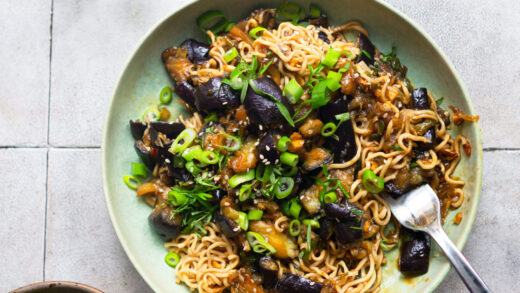 Vegan Eggplant noodle recipe |