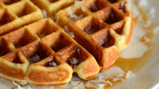 Buttermilk Coconut Waffles