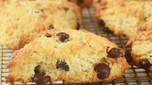 Chocolate Chip Scones - Joyofbaking.com *Video Recipe*