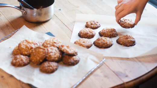 Chocolate Ginger Oat Biscuits – A Half-