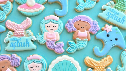 How to Decorate FIVE Mermaid Cookies
– The Flour Box