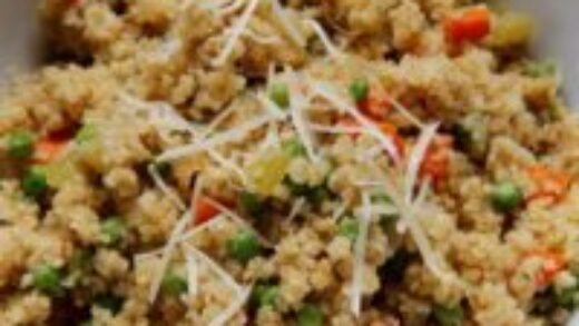 Quinoa Pilaf with Carrots, Celery and Peas | recipe favorites made deliciously gluten free