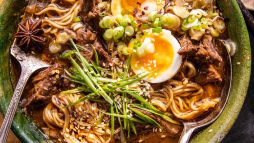 Spicy Miso Braised Beef Ramen