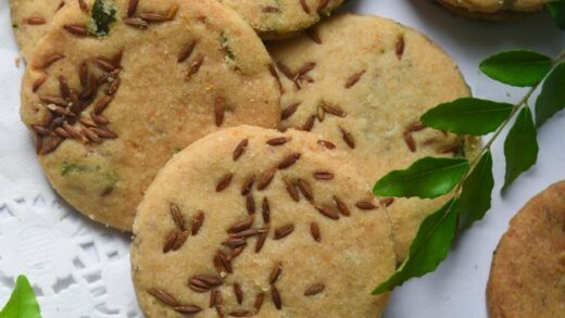 Kari Patta Jeera Biscuits  – 2 Bliss of Baking