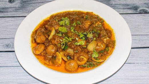 Mushroom Capsicum and Cabbage Curry