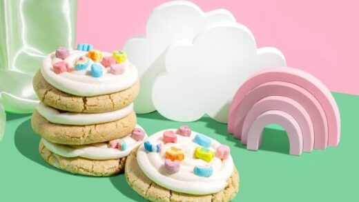 Crumbl Bakes Lucky Charm Mallow Creme Cookie and More Through March 16, 2024