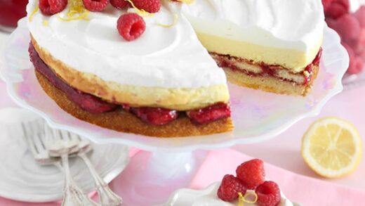 Lemon Raspberry Cheesecake