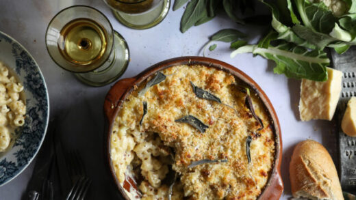 roasted cauliflower mac and cheese