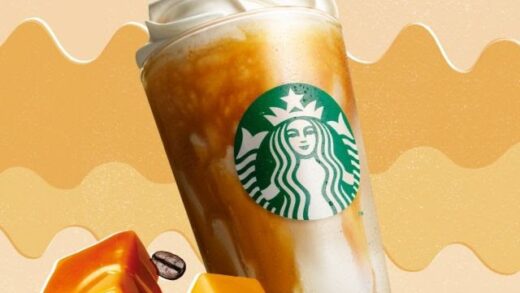 Starbucks Debuts New Layered Butterscotch Frappuccino in Japan