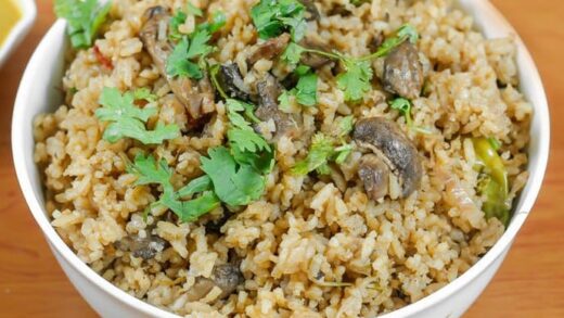 Mushroom Rice / மஷ்ரூம் ரைஸ்