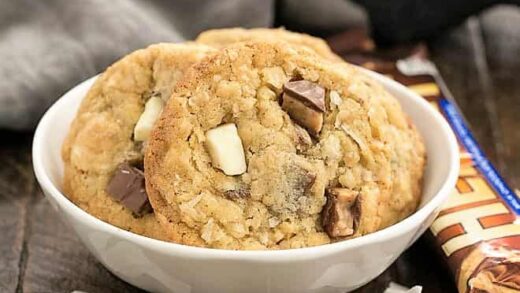 Chewy Oatmeal Toffee Cookies - Loaded Oatmeal Cookies