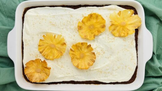 PINEAPPLE CAKE WITH PINEAPPLE FLOWER – Sweet Baking Adventures