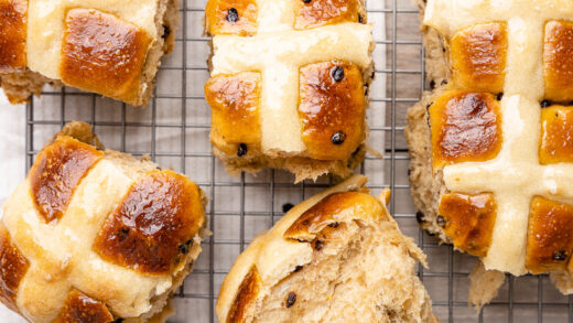 Sourdough Stout Hot Cross Buns