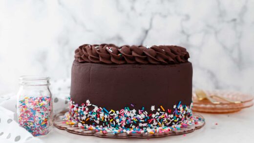 Yellow Layer Cake With Chocolate Frosting