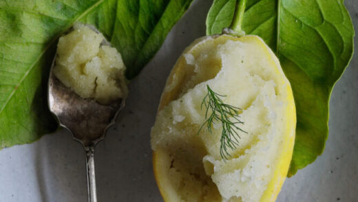 Lemon, grapefruit and wild fennel sorbet