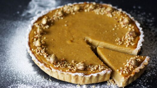 Hazelnut Pumpkin Pie