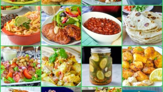 26 Best Barbecue Side Dishes square photo collage for featured image