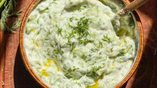 Easy Vegan Tzatziki Sauce • Bakerita