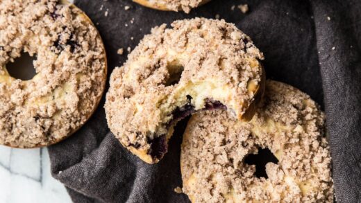 Pastry Affair | Blueberry Crumble Doughnuts