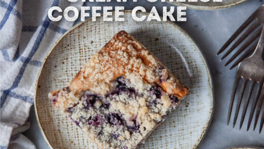 Blueberry Cream Cheese Coffee Cake