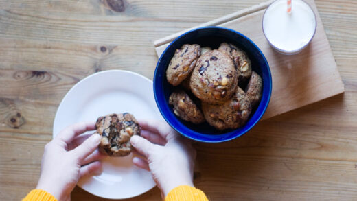 Salted chocolate hazelnut rye cookies recipe